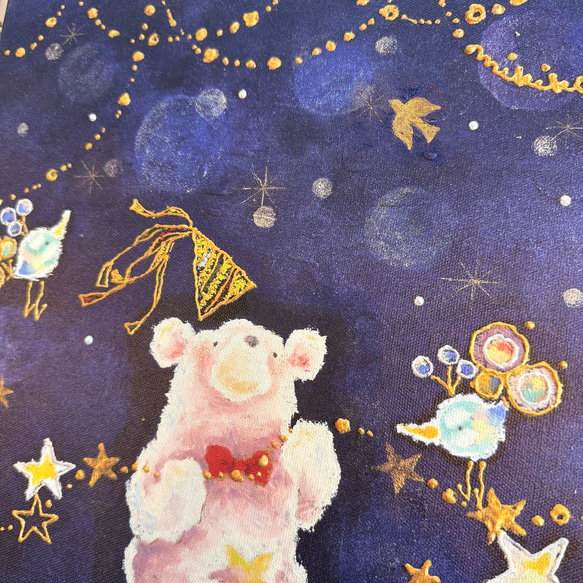 アートキャンバスパネル・アオイロノヨル 3枚目の画像
