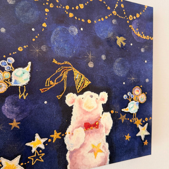 アートキャンバスパネル・アオイロノヨル 5枚目の画像