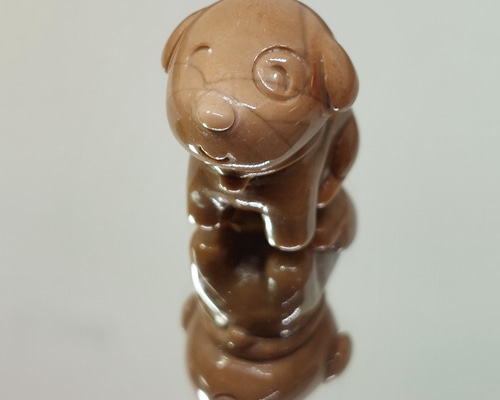 アラシャン瑪瑙 置物 犬 茶色 その他置物 PENDENS 通販 19385582