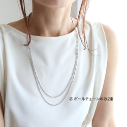 送料無料・15通り◆超アレンジのできるネックレスセット(サージカルステンレス) 15枚目の画像