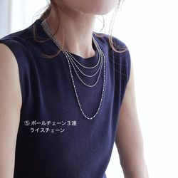 送料無料・15通り◆超アレンジのできるネックレスセット(サージカルステンレス) 18枚目の画像
