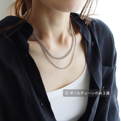 送料無料・15通り◆超アレンジのできるネックレスセット(サージカルステンレス) 16枚目の画像