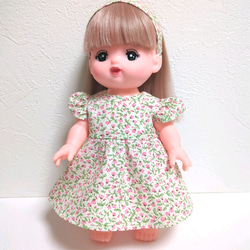 メルちゃん ⑤ ワンピースとヘアバンドセット きせかえ ネネちゃんのお