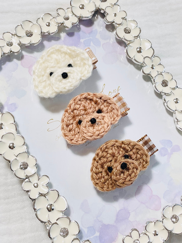 専用】プードルのベビーヘアクリップ♡ 雑貨・その他 mimi 通販