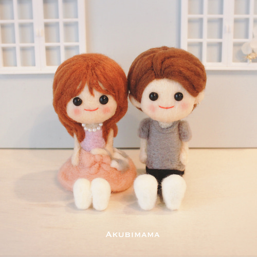 受注製作】カップル人形 結婚祝い 推し 推し活 ぬい 撮影アイテム