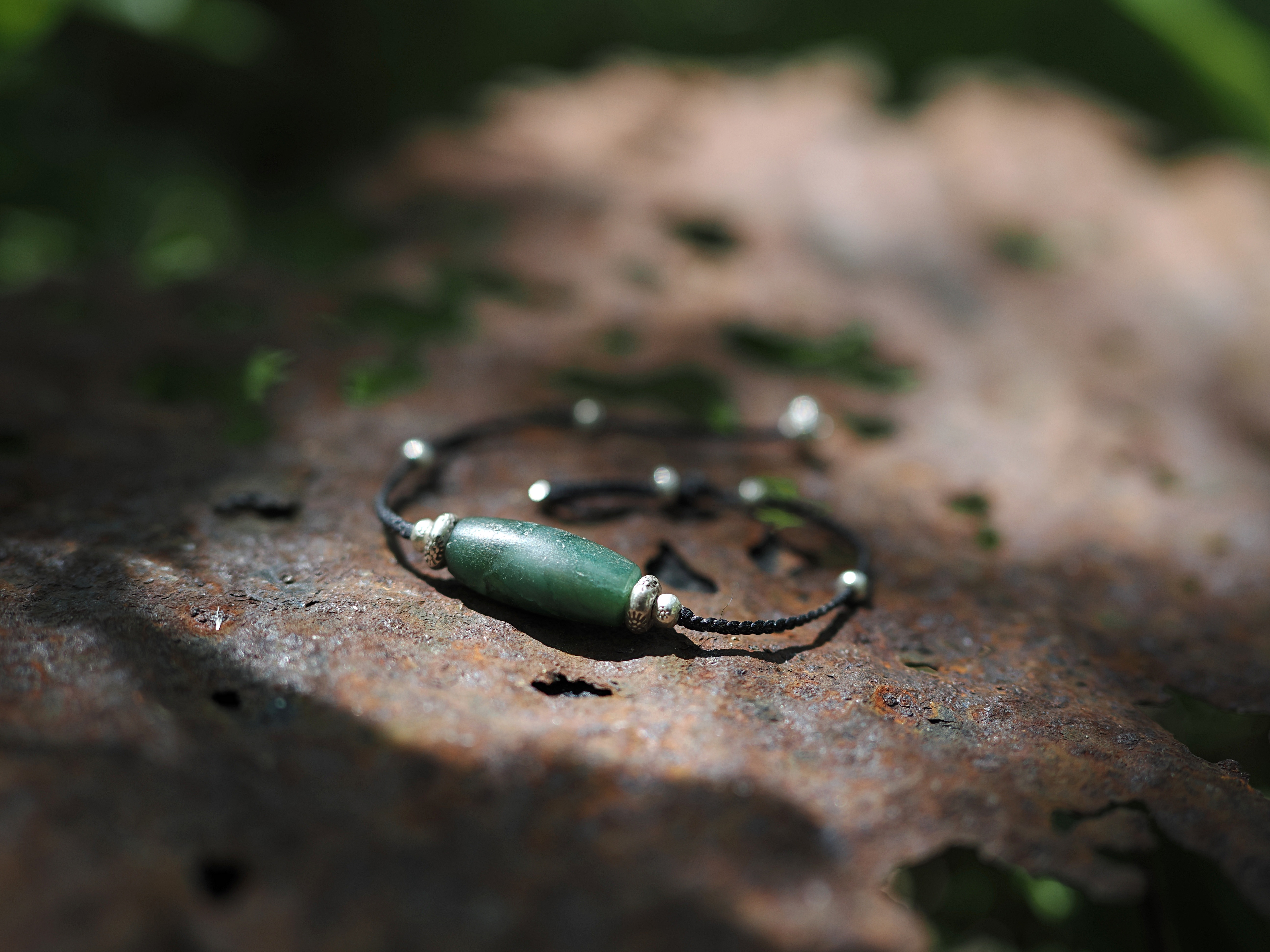 -Pyu old beads- code bracelet