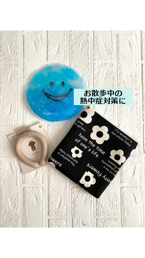 すっきり薄型タイプ♪ アイスリングポーチ　保冷ポーチ　ネッククーラー　クールリング　保冷　アイスリングケース 13枚目の画像