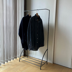 【CLARO】ハンガーラック Claro | □□△wave pipe hanger rack いつもご覧いただき