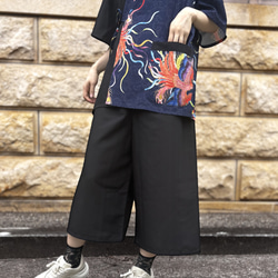 九谷焼作家が描く文様 ユニセックス甚平　上下２点セット 鳳凰【KUTANI×KIMONO】 14枚目の画像