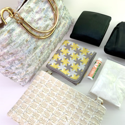 Miros Jewelry tweed 【The Best Gorgeous】ハンドバッグ　尾州高級ツイード 3枚目の画像