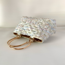 Miros Jewelry tweed 【The Best Gorgeous】ハンドバッグ　尾州高級ツイード 7枚目の画像