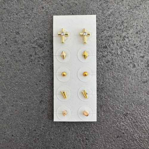 クルエラ様　耳つぼジュエリー 10枚セット 耳つぼジュエリー お試し用 ジュエリー4個＆シール4個 SS12