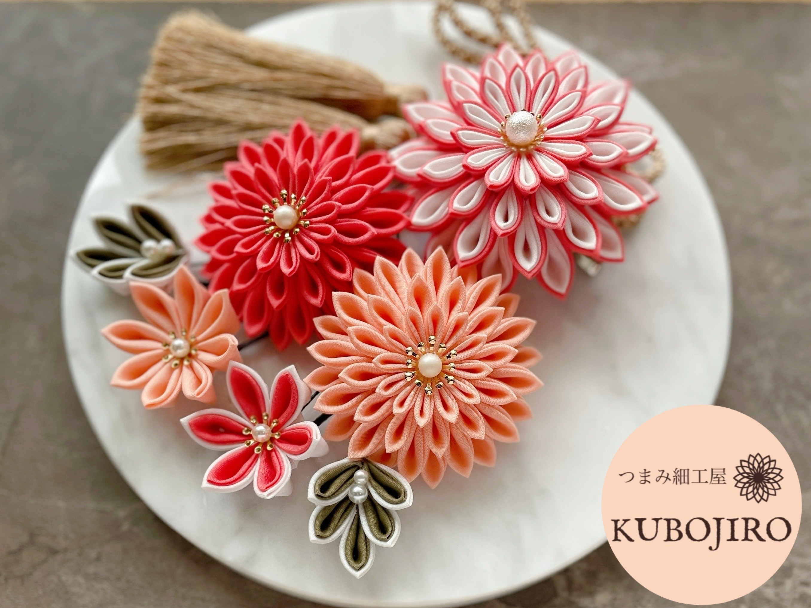 つまみ細工髪飾り豪華8点セット❤︎ピンク×ピンク❤︎ 成人式　卒業式　七五三