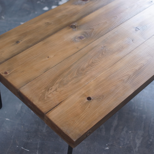 SALE【現品販売】wood iron table 35*96*51 アイアン ローテーブル 机