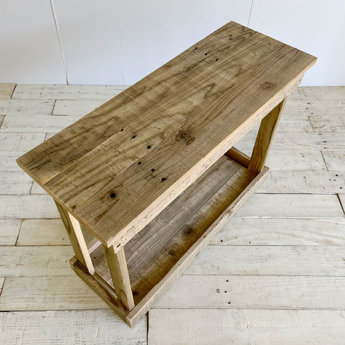 リサイクルウッド☆コンソールテーブル スリム RW0254 サイドテーブル