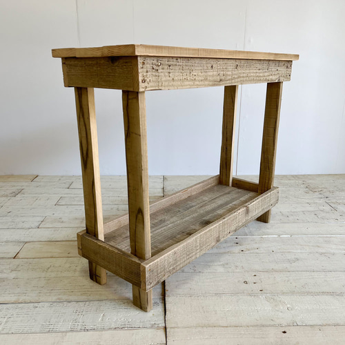 リサイクルウッド☆コンソールテーブル スリム RW0254 サイドテーブル