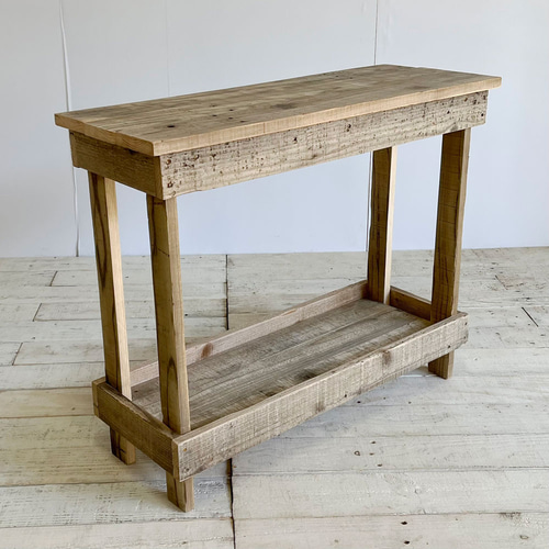 【ぱんだこ】リサイクルウッド　コンソールテーブル 03f30488e22701bed9c32846a1eff9