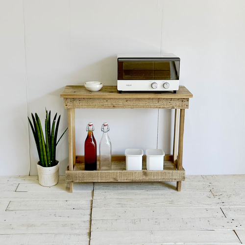 リサイクルウッド☆コンソールテーブル スリム RW0254 サイドテーブル