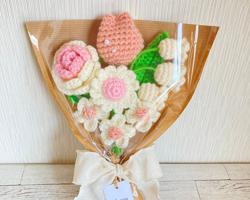 マイ。プロフ必読様 毛糸の花束 枯れない花束 プレゼント 花束 枯れない花 かぎ編み 毛糸 編み物 毛糸の花束