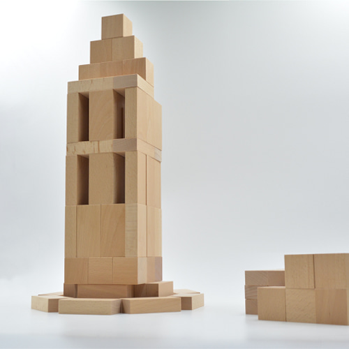 小さな大工さん 直方体80個 立方体20個の積み木セット madeinJapan 無