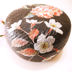 〈一点もの〉菓子器（蓋物）・花の景色 8枚目の画像