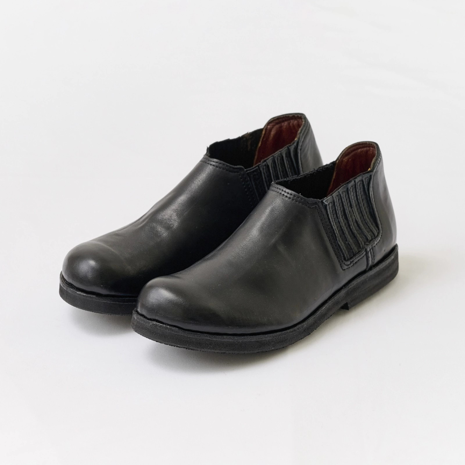 bighug ジョルジュ ピノッキサイドゴア ローシューズ●ブラック