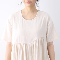 （再販）26色展開 コットン　ギャザーたっぷり　ゆったり　ロングワンピース ♪オーダーサイズ可 9枚目の画像