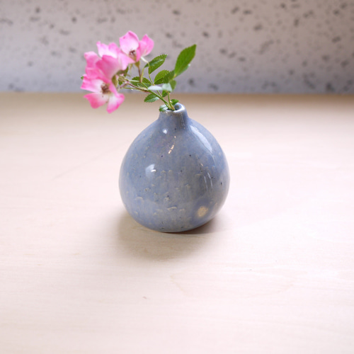 森の一輪挿し（空色・まる） 一輪挿し・花瓶・花器 浦川友紀 通販