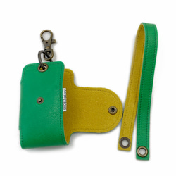 スマートキーケース　グリーン、レッド、ブルー、イエロー　ストラップ付き（送料込み） 7枚目の画像