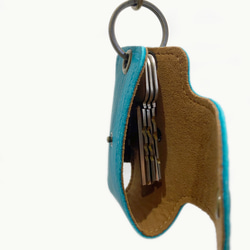 スマートキーケース　グリーン、レッド、ブルー、イエロー　ストラップ付き（送料込み） 4枚目の画像