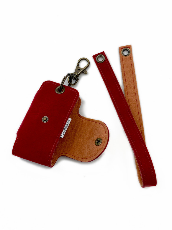 スマートキーケース　グリーン、レッド、ブルー、イエロー　ストラップ付き（送料込み） 8枚目の画像