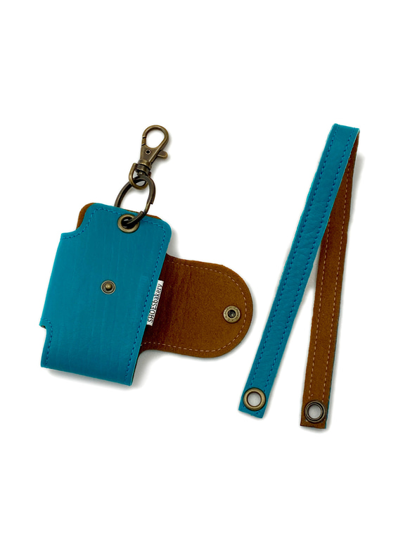 スマートキーケース　グリーン、レッド、ブルー、イエロー　ストラップ付き（送料込み） 9枚目の画像