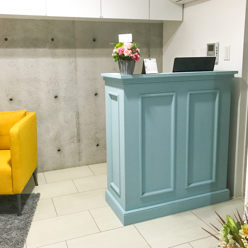 受付レジカウンターW800 H1100 美容室、ネイル、まつ毛サロン