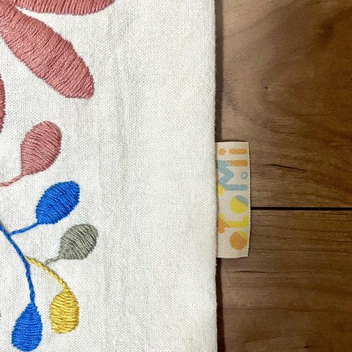 クッションカバー【45cm角】メキシコ オトミ刺繍 花 クッション