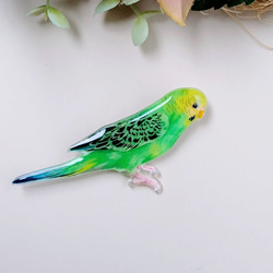セキセイインコのキーホルダー（ブルー） キーリング umeme 通販