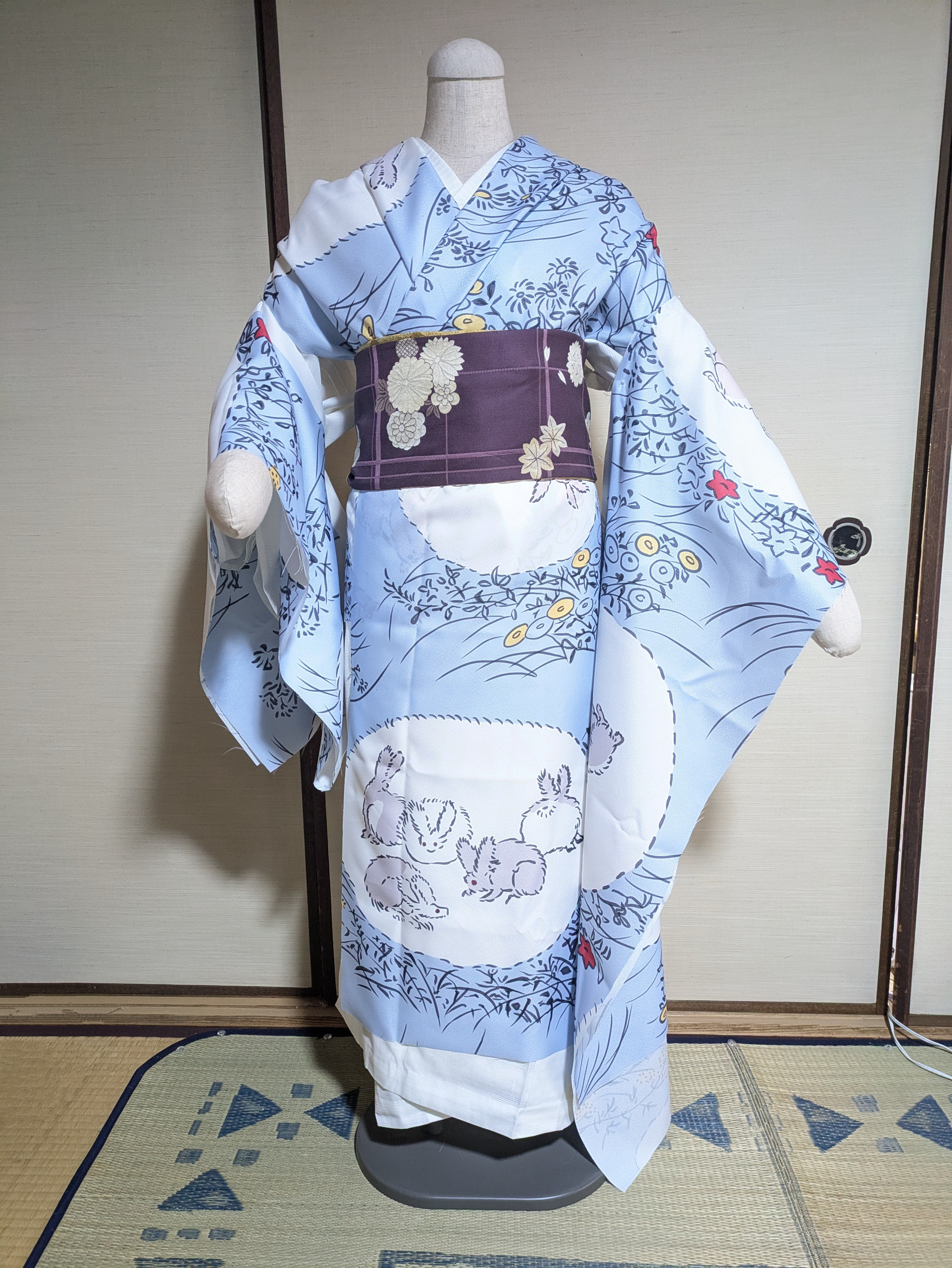 専用着物　小振袖　ポリエステル　洗える　美品　花文様　浅葱色　和風館 TAKAZENの振袖 /ピンク色/古典/牡丹柄/ 最新作正統派古典 ピンク