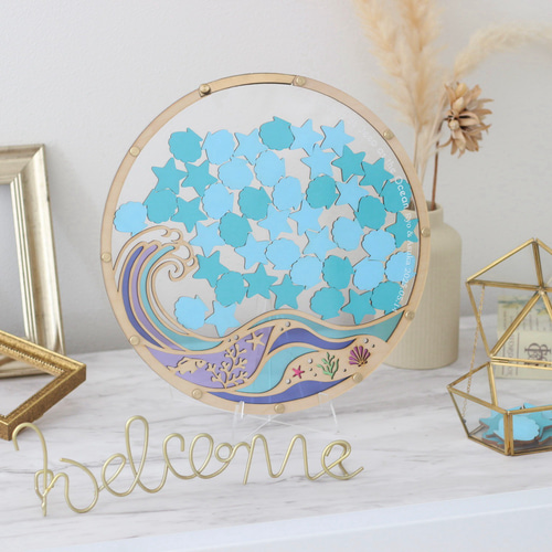 海のウェディングドロップス【Mediumサイズ】20〜80名 結婚証明書