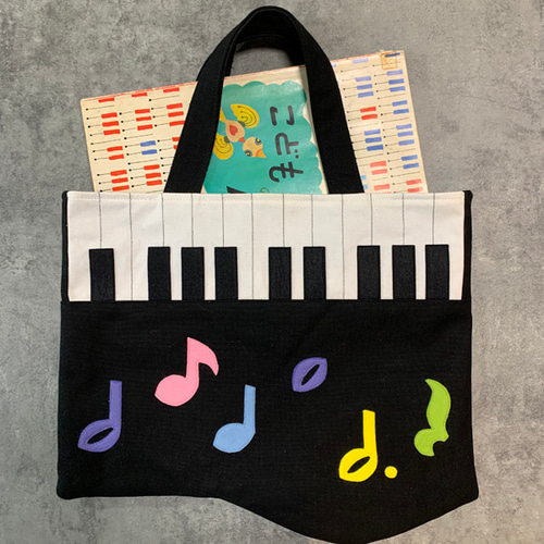 一点限り♡新作鞄が作れるNotes & Totes スタンピンアップ 受注制作】ピアノ お受験バッグ 手提げかばん レッスンバッグ