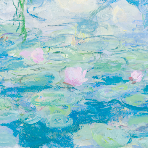 額装済/Water Lilies/クロード モネ/ポスター/インテリア/アート クロード・モネ 「ジヴェルニーの日本の橋と睡蓮の池 1899年