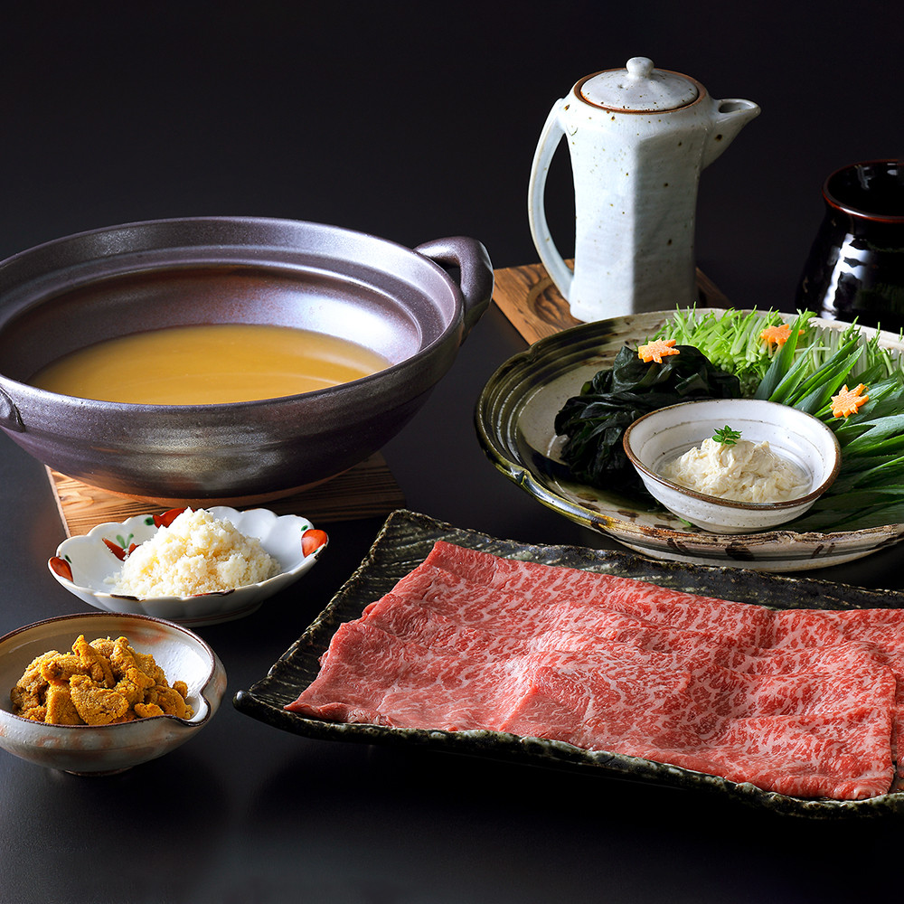 天草黒牛と雲丹の出汁しゃぶ＜冷蔵便＞0020072　京都 料亭 お歳暮 ギフト プレゼント