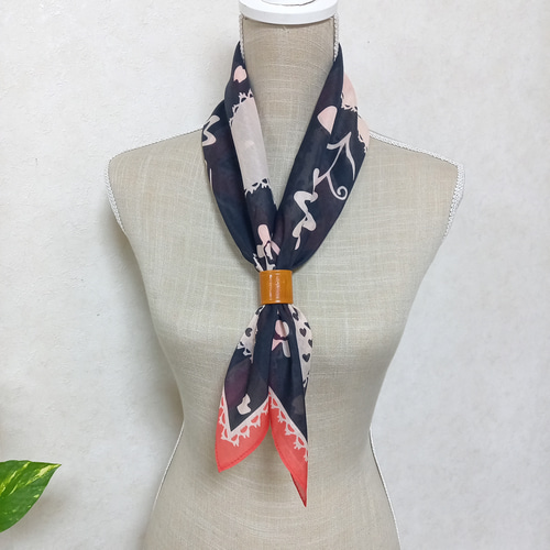 大判シルクコットンスカーフ0129 スカーフ・バンダナ olive 通販