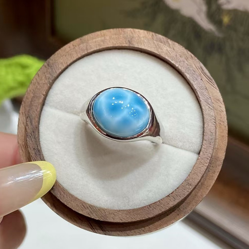 天然無処理 ラリマー リング 指輪・リング 天然石屋 通販 19389363  