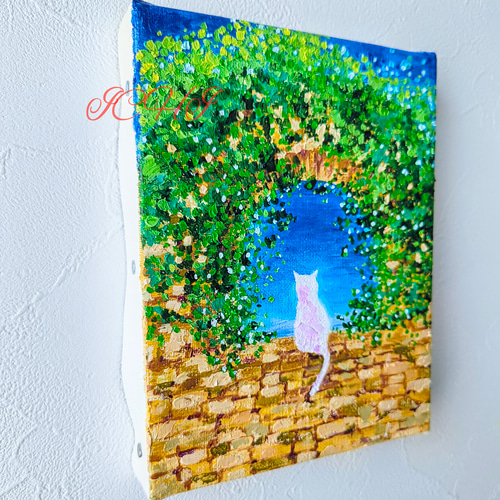 ハル。❀神秘的な福福絵画❀チョクレイ 油絵 旅立ちの風景 絵画 ICHI 通販 19389388｜Creema(クリーマ)