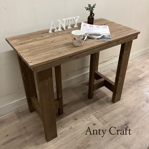 サイズオーダー可】【引取可能】無垢材 脚分離タイプの作業台 ミシン台