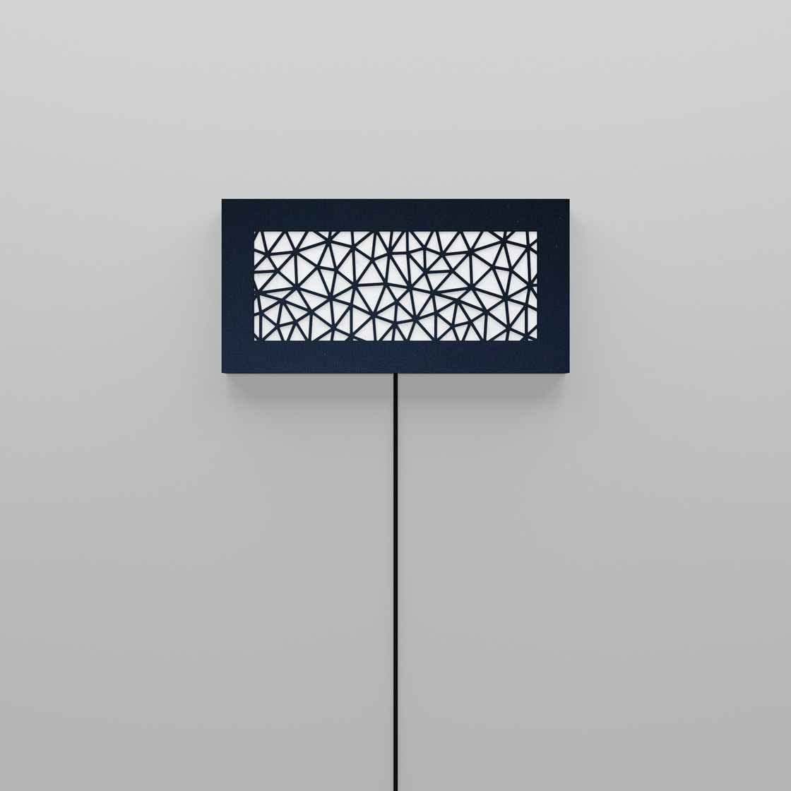 ウォール行灯 トライアングル - 壁掛け型照明 Sサイズ 横