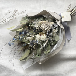 デルフィニウムのドライフラワースワッグ】ドライフラワー スワッグ