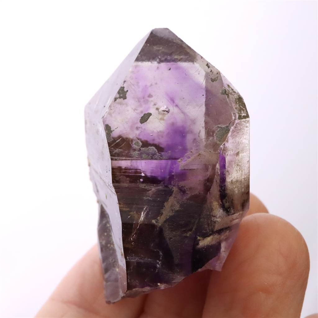 ブランドバーグ産 アメジスト エレスチャル原石  水入り 37.3g #71345