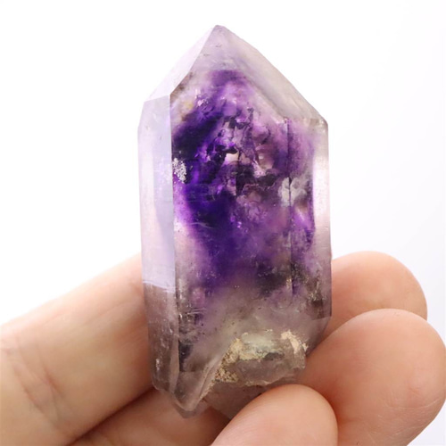 ブランドバーグ産 アメジスト エレスチャル原石 D.T. ファントム 気泡