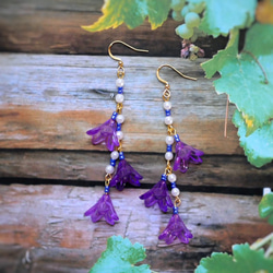 ホワイトフォッシルコーラル ブーケピアス フォッシルコーラル＊ピアス（ホワイト系） | Style du nature