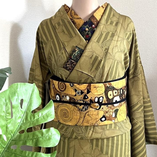 送料無料キャンペーン中！』 再販！クリムト「生命の樹」名古屋帯 和装